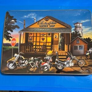 Harley-Davidson Electra Glide Leather Shop plate